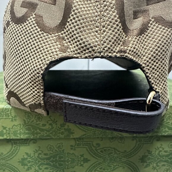 Gucci Beige GG Monogram Hat - Picture 4 of 6